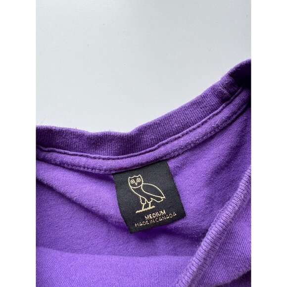 OVO OCTOBER'S VERRY OWN Purple Cotton Illusion Long Sleeve T-Shirt, Size M - Picture 11 of 14